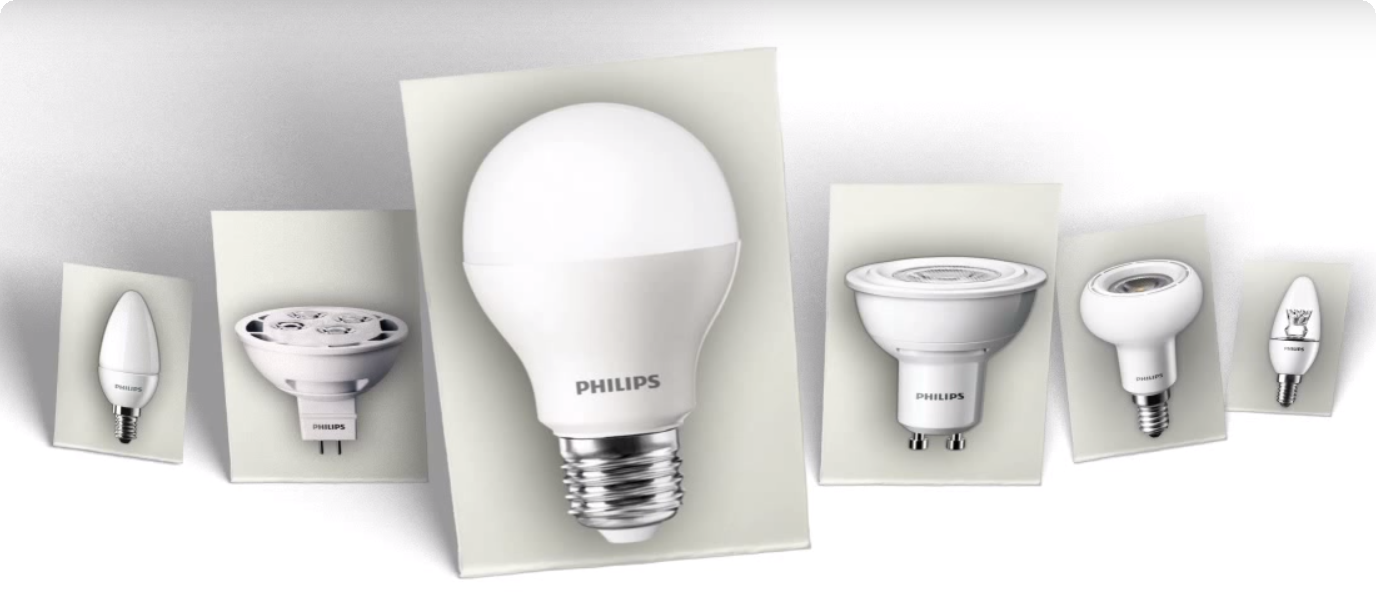 Đèn led Philips đa dạng về mẫu mã, chủng loại, màu sắc